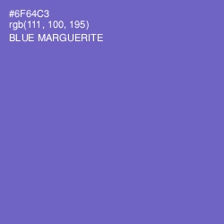 #6F64C3 - Blue Marguerite Color Image