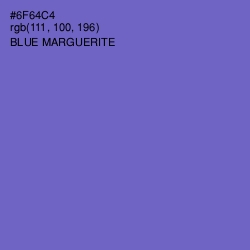 #6F64C4 - Blue Marguerite Color Image