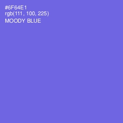 #6F64E1 - Moody Blue Color Image
