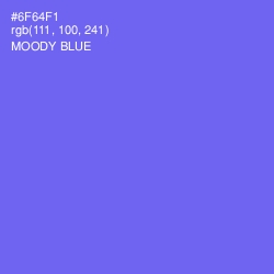 #6F64F1 - Moody Blue Color Image