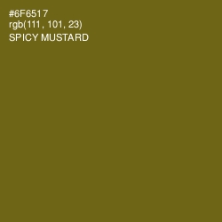 #6F6517 - Spicy Mustard Color Image