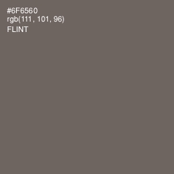 #6F6560 - Flint Color Image