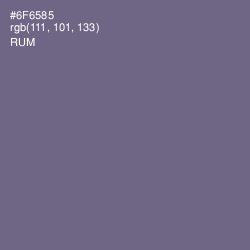 #6F6585 - Rum Color Image