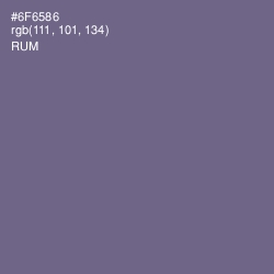 #6F6586 - Rum Color Image