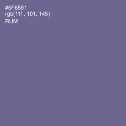 #6F6591 - Rum Color Image