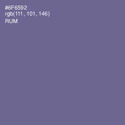 #6F6592 - Rum Color Image