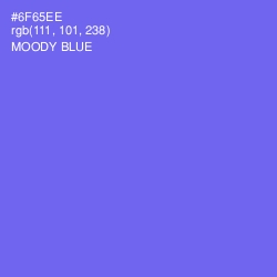 #6F65EE - Moody Blue Color Image