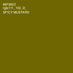 #6F6602 - Spicy Mustard Color Image