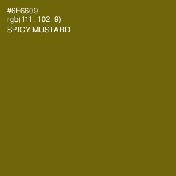 #6F6609 - Spicy Mustard Color Image