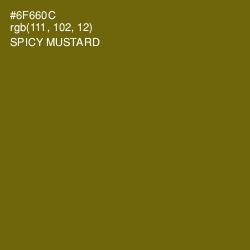 #6F660C - Spicy Mustard Color Image