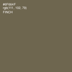 #6F664F - Finch Color Image