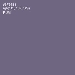 #6F6681 - Rum Color Image