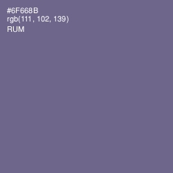 #6F668B - Rum Color Image