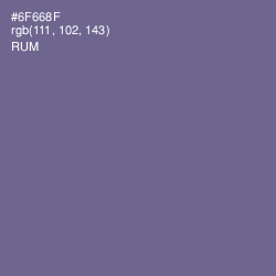 #6F668F - Rum Color Image