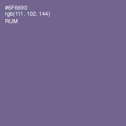 #6F6690 - Rum Color Image