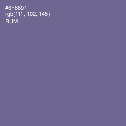 #6F6691 - Rum Color Image