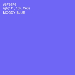 #6F66F6 - Moody Blue Color Image