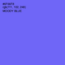 #6F66F8 - Moody Blue Color Image