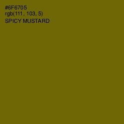 #6F6705 - Spicy Mustard Color Image