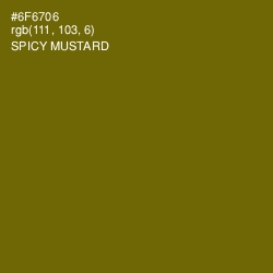 #6F6706 - Spicy Mustard Color Image