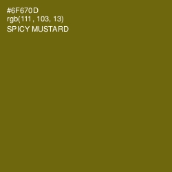 #6F670D - Spicy Mustard Color Image