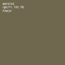 #6F674E - Finch Color Image
