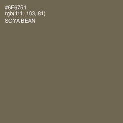 #6F6751 - Soya Bean Color Image