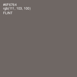 #6F6764 - Flint Color Image