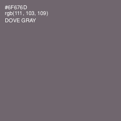 #6F676D - Dove Gray Color Image