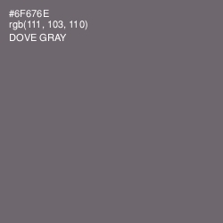 #6F676E - Dove Gray Color Image