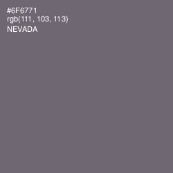 #6F6771 - Nevada Color Image