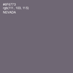 #6F6773 - Nevada Color Image