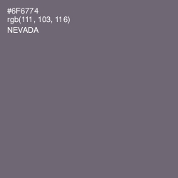 #6F6774 - Nevada Color Image