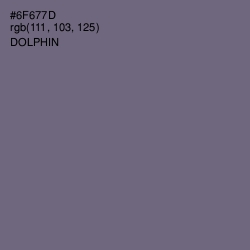 #6F677D - Dolphin Color Image