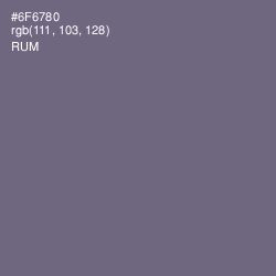 #6F6780 - Rum Color Image