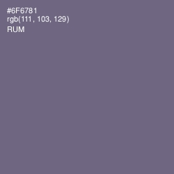 #6F6781 - Rum Color Image