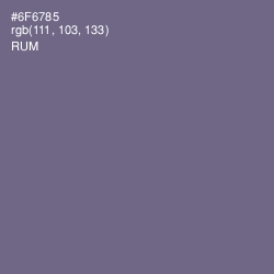 #6F6785 - Rum Color Image