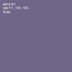 #6F6787 - Rum Color Image