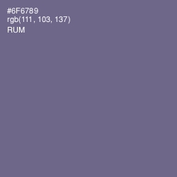 #6F6789 - Rum Color Image