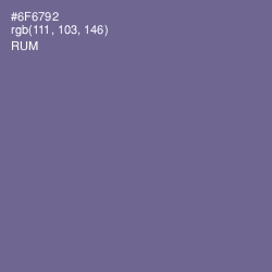 #6F6792 - Rum Color Image