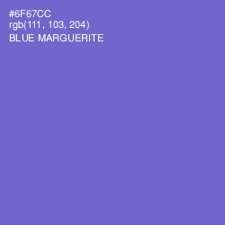 #6F67CC - Blue Marguerite Color Image