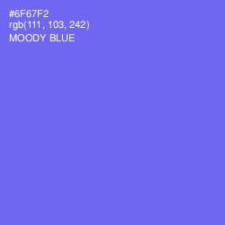#6F67F2 - Moody Blue Color Image