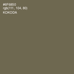 #6F6850 - Kokoda Color Image