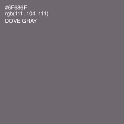 #6F686F - Dove Gray Color Image