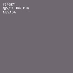 #6F6871 - Nevada Color Image