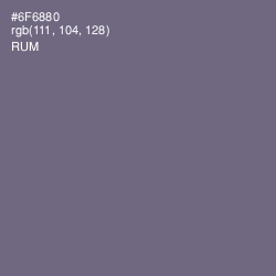 #6F6880 - Rum Color Image
