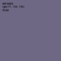 #6F6885 - Rum Color Image