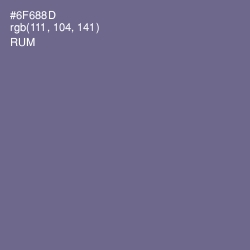#6F688D - Rum Color Image