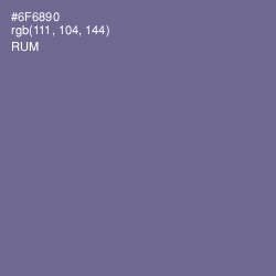 #6F6890 - Rum Color Image