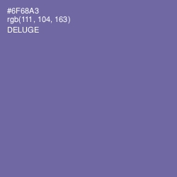 #6F68A3 - Deluge Color Image